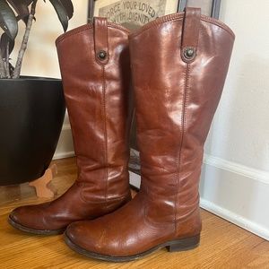 Frye Melissa Button Wide Calf Tall Boot